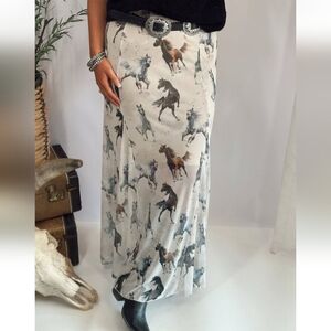 The Mustang Sheer Maxi Skirt Large